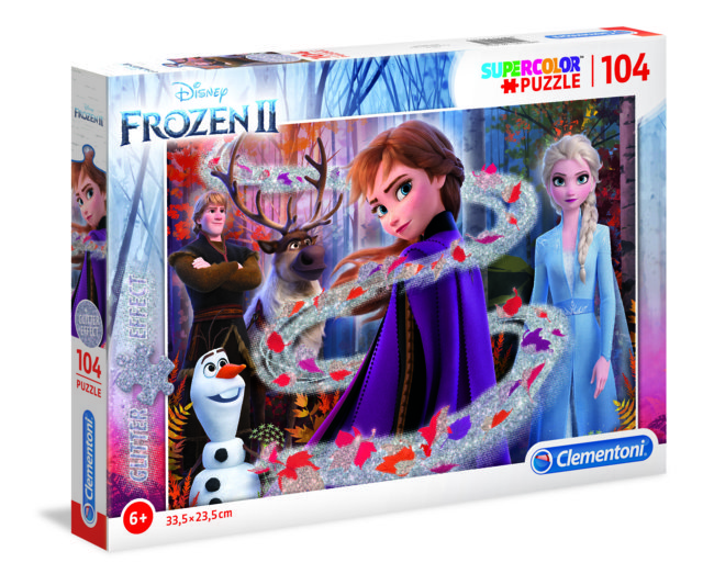 Puzzle Glitter da 104 pezzi - Frozen 2