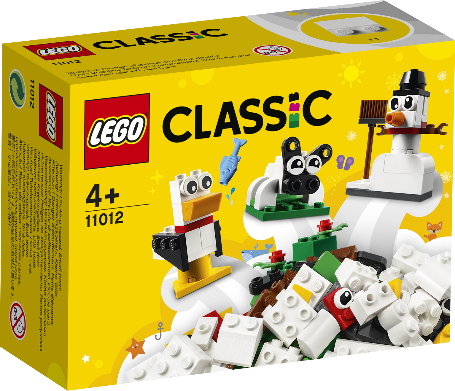 LEGO Classic - Mattoncini bianchi creativi