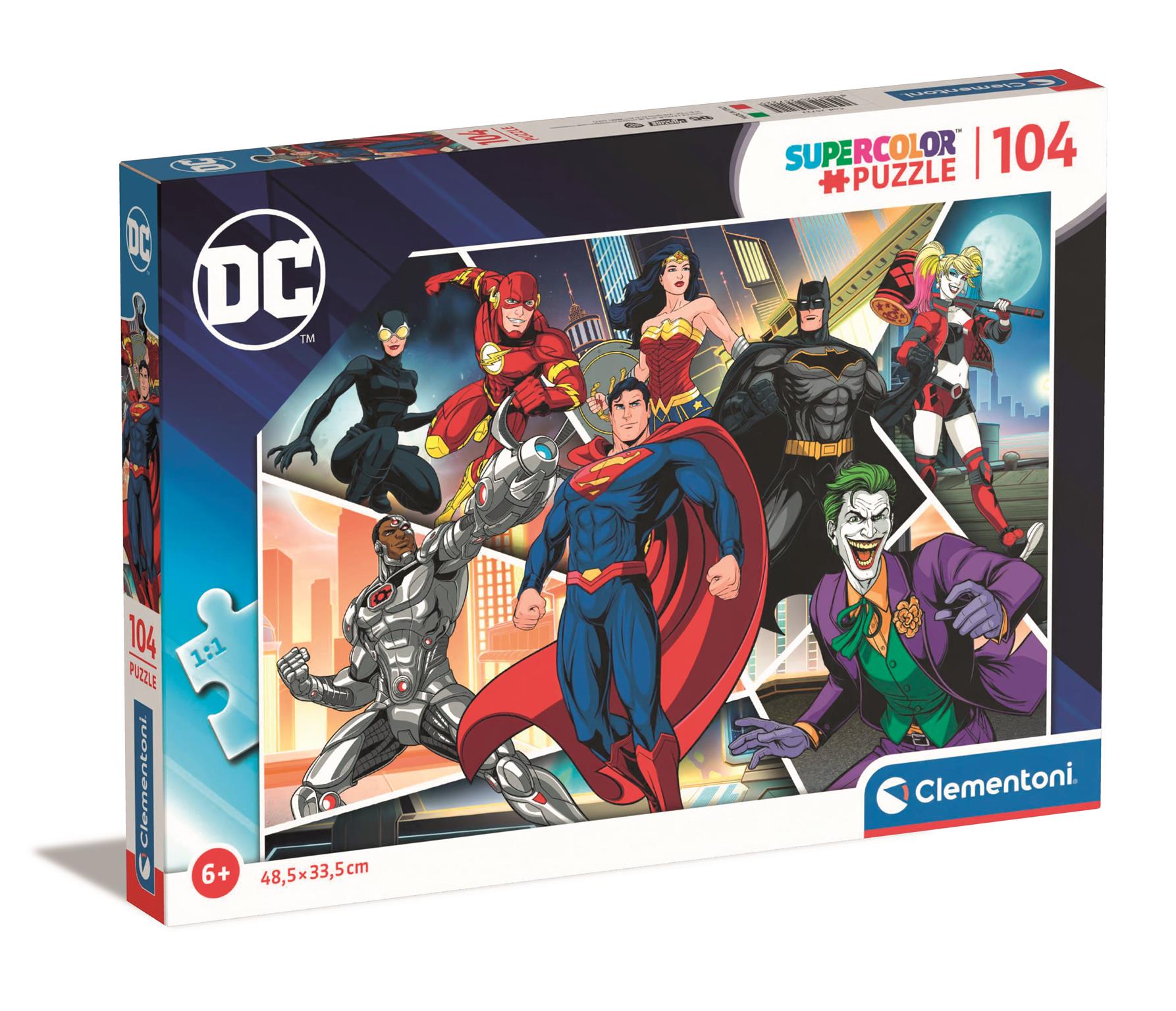Puzzle da 104 Pezzi - DC Comics: Heroes and Villains