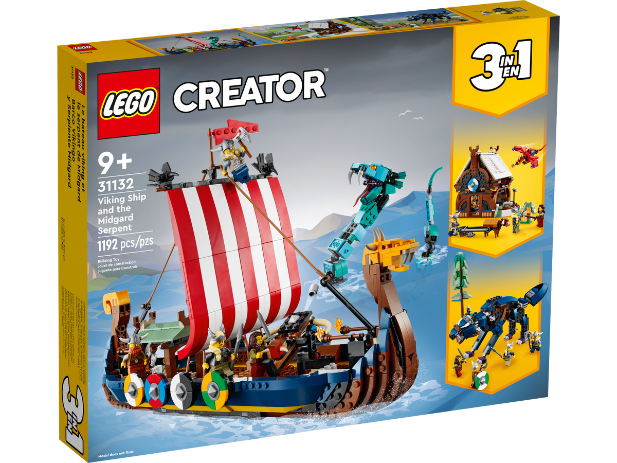 LEGO Creator - Nave vichinga e Jörmungandr