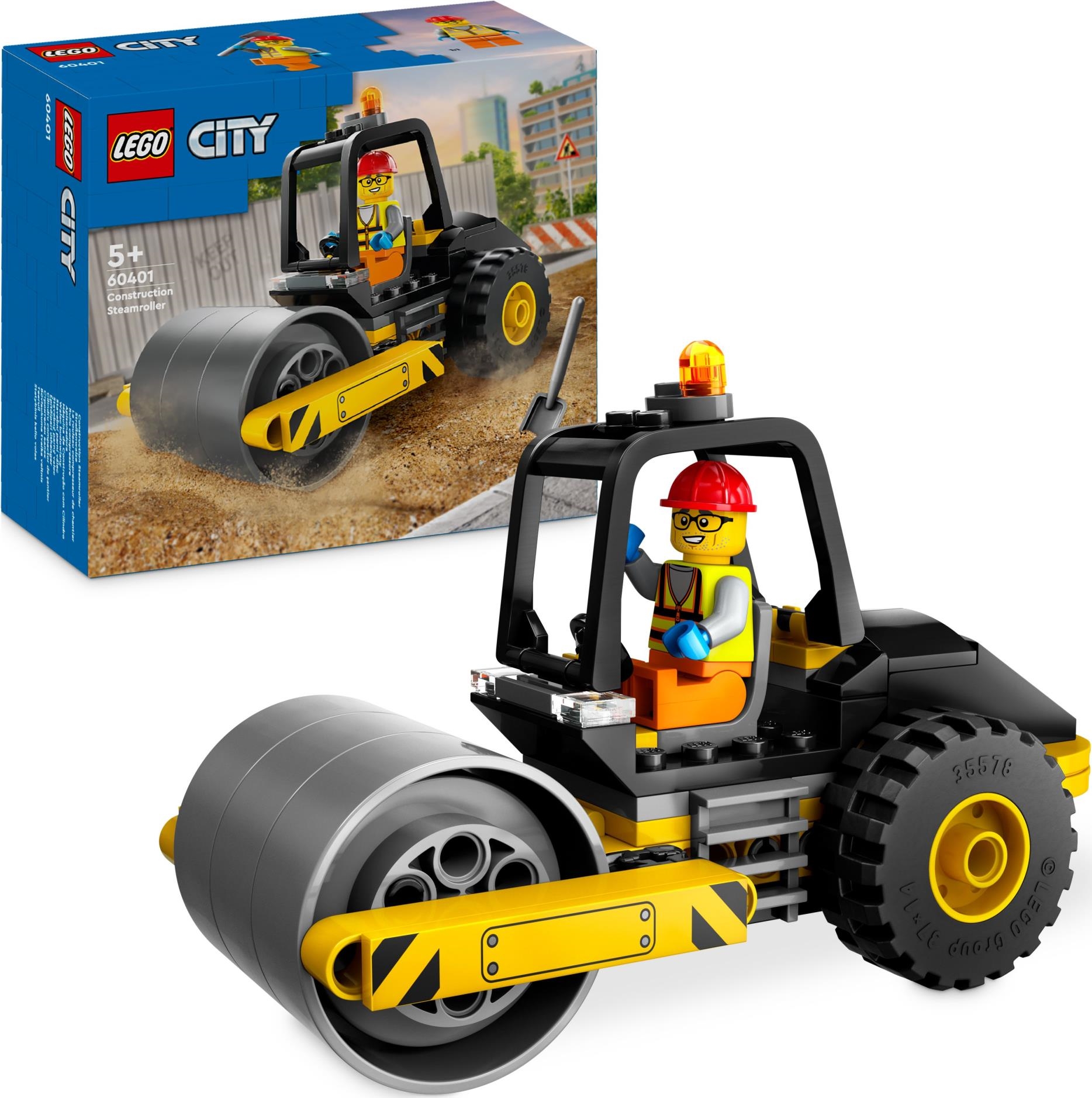 Lego: 60401 - City Great Vehicles - Rullo Compressore