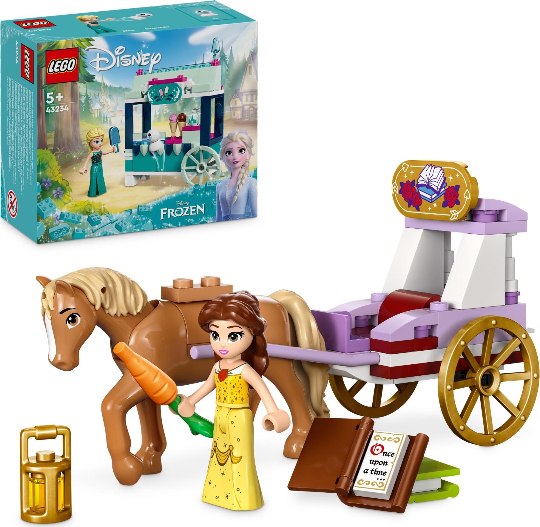Lego: 43233 - Disney Princess - La Carrozza Dei Cavalli Di Belle
