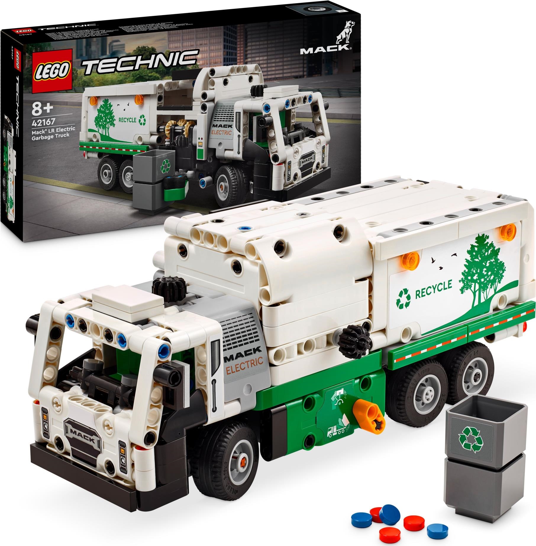 Lego: 42167 - Technic - Camion Della Spazzatura Mack Lr Electric