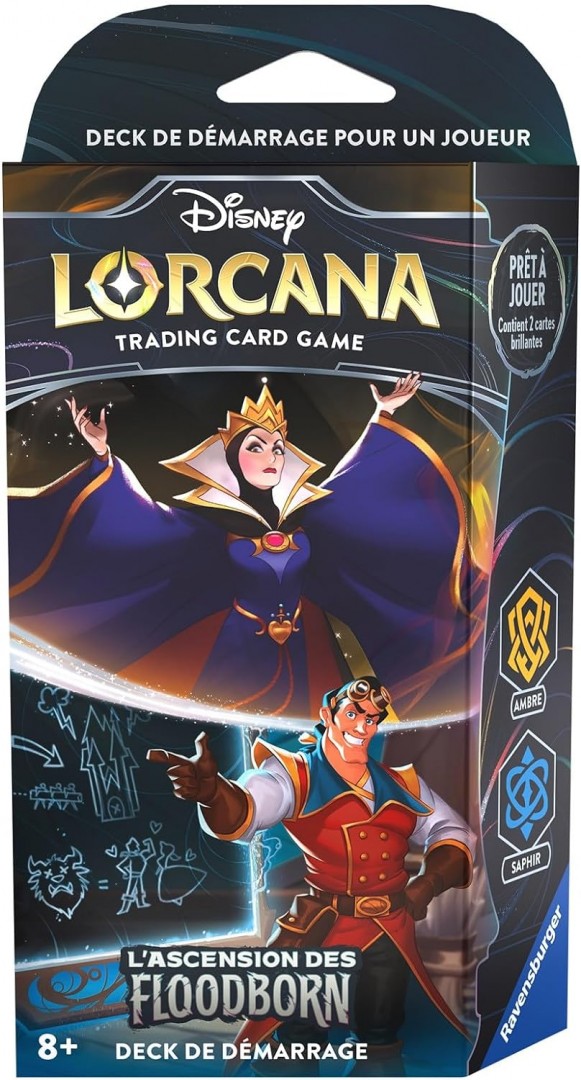 Disney Lorcana Trading card game: Rise of Floodborn Starter deck (Ambra & Zaffiro)