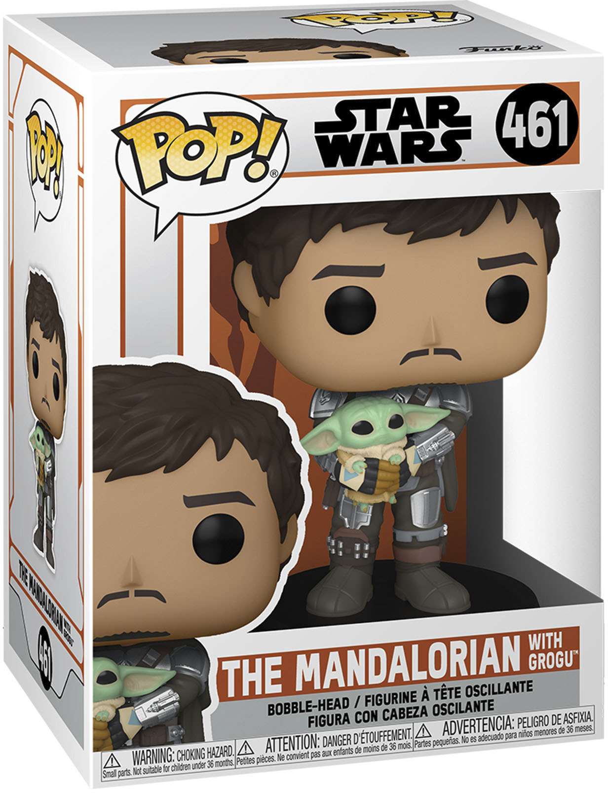 Star Wars The Mandalorian POP! TV Vinyl Figure The Mandalorian & Grogu 9 cm