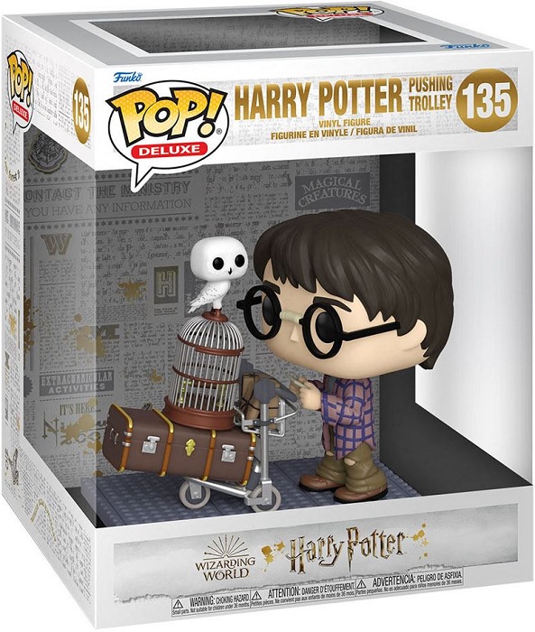 Harry Potter POP! Deluxe Vinyl Figure Harry Pushing Trolley 9 cm