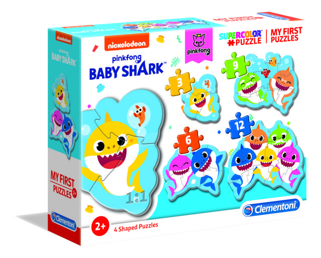4 Puzzle in 1 - My First Puzzles: Baby Shark