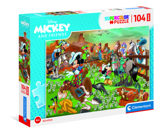 Puzzle da 104 Pezzi Maxi - Mickey & Friends