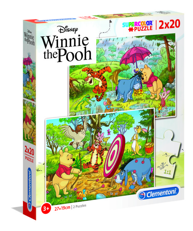 2 Puzzle da 20 Pezzi - Winnie the Pooh