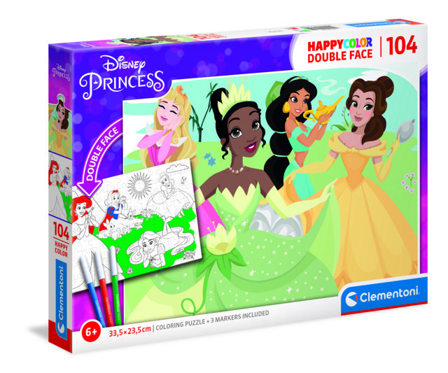 Puzzle da 104 Pezzi - Doubleface Happy Color: Princess