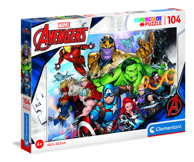Puzzle da 104 Pezzi - Supercolor: Avengers