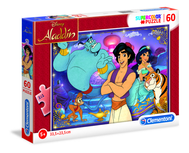 Puzzle da 60 pezzi - Supercolor: Aladdin