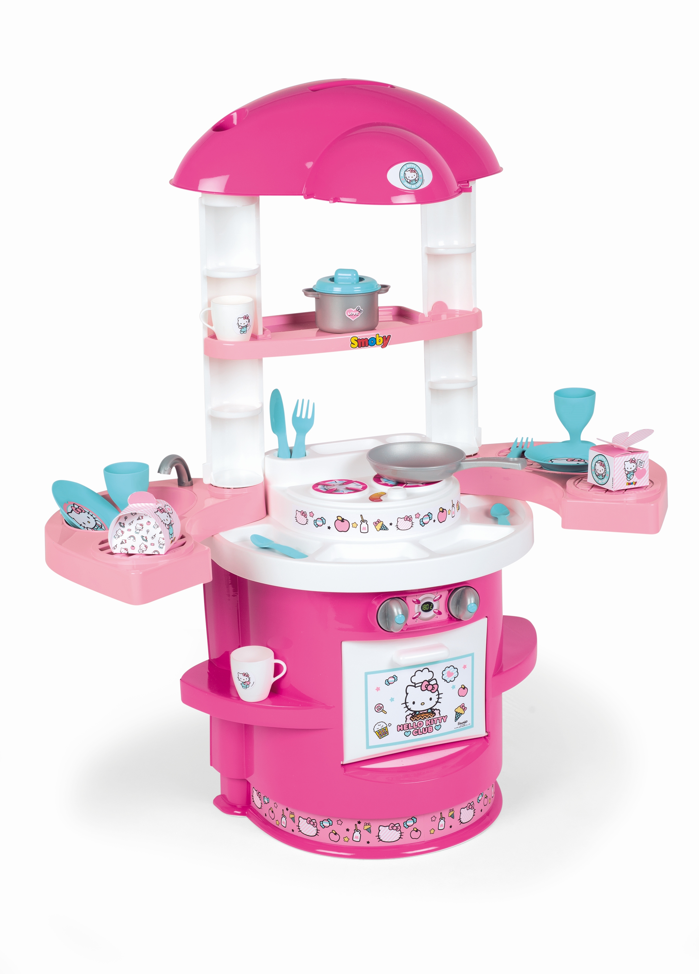 Hello Kitty Cucina con piani mobili e 17 accessori