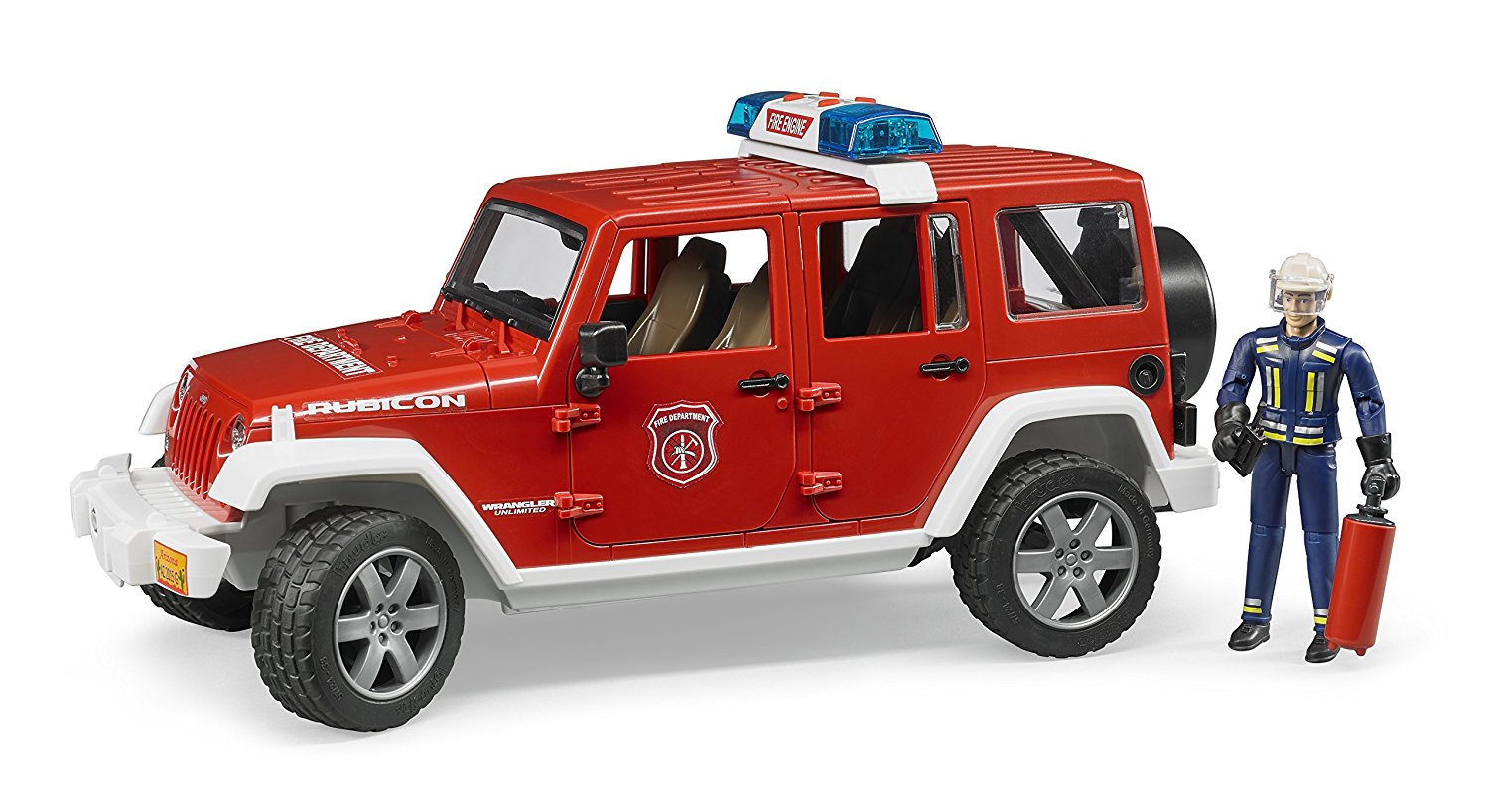Jeep Wrangler Unlimited Rubicon Pompieri, luci e suono e pompiere