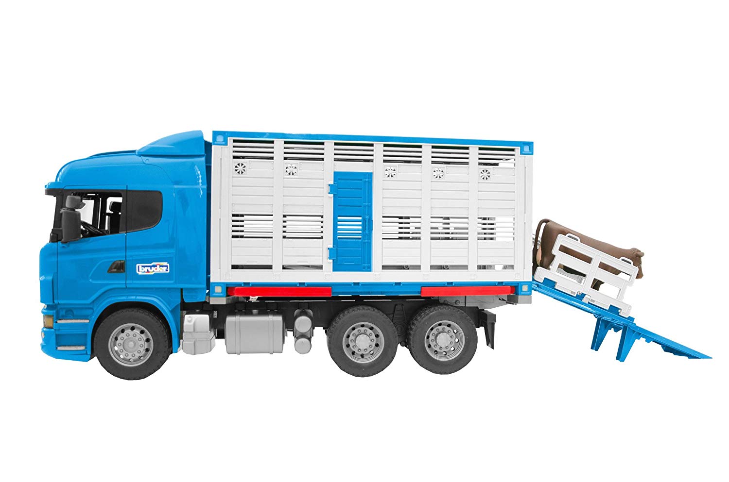 Scania R-Series camion trasporto bestiame con un bovino