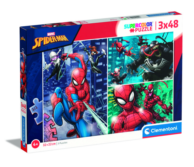3 Puzzle da 48 pezzi - Spider Man