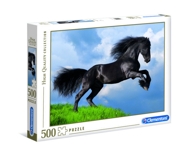 Puzzle da 500 pezzi - High Quality Collection: Fresian Black Horse