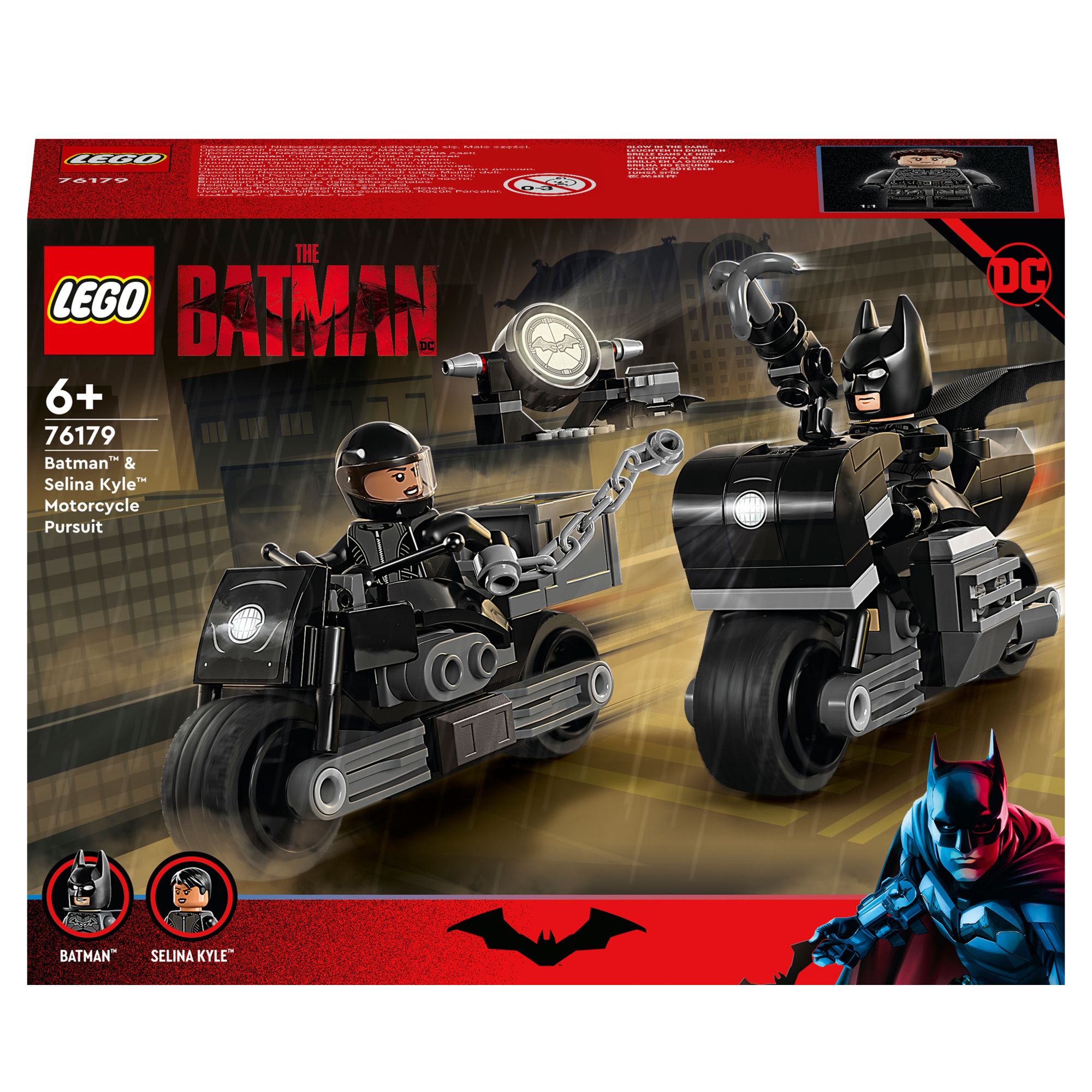 Super Heroes - Inseguimento sulla moto di Batman e Selina Kyle
