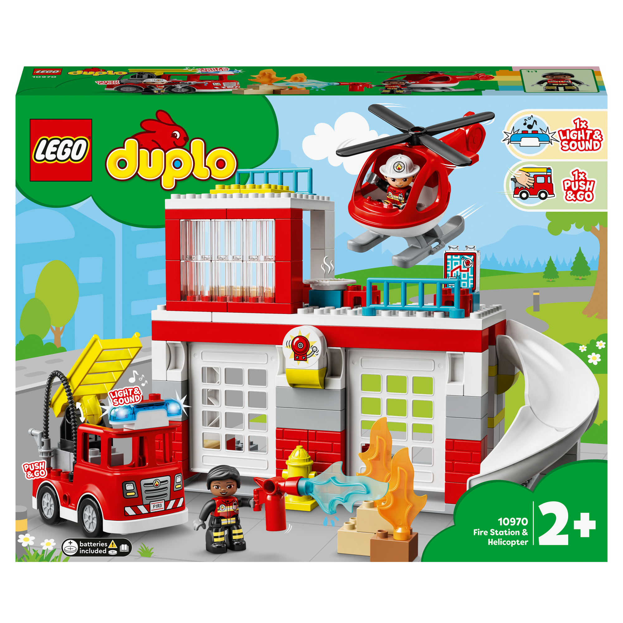 DUPLO Town - Caserma dei Pompieri ed elicottero