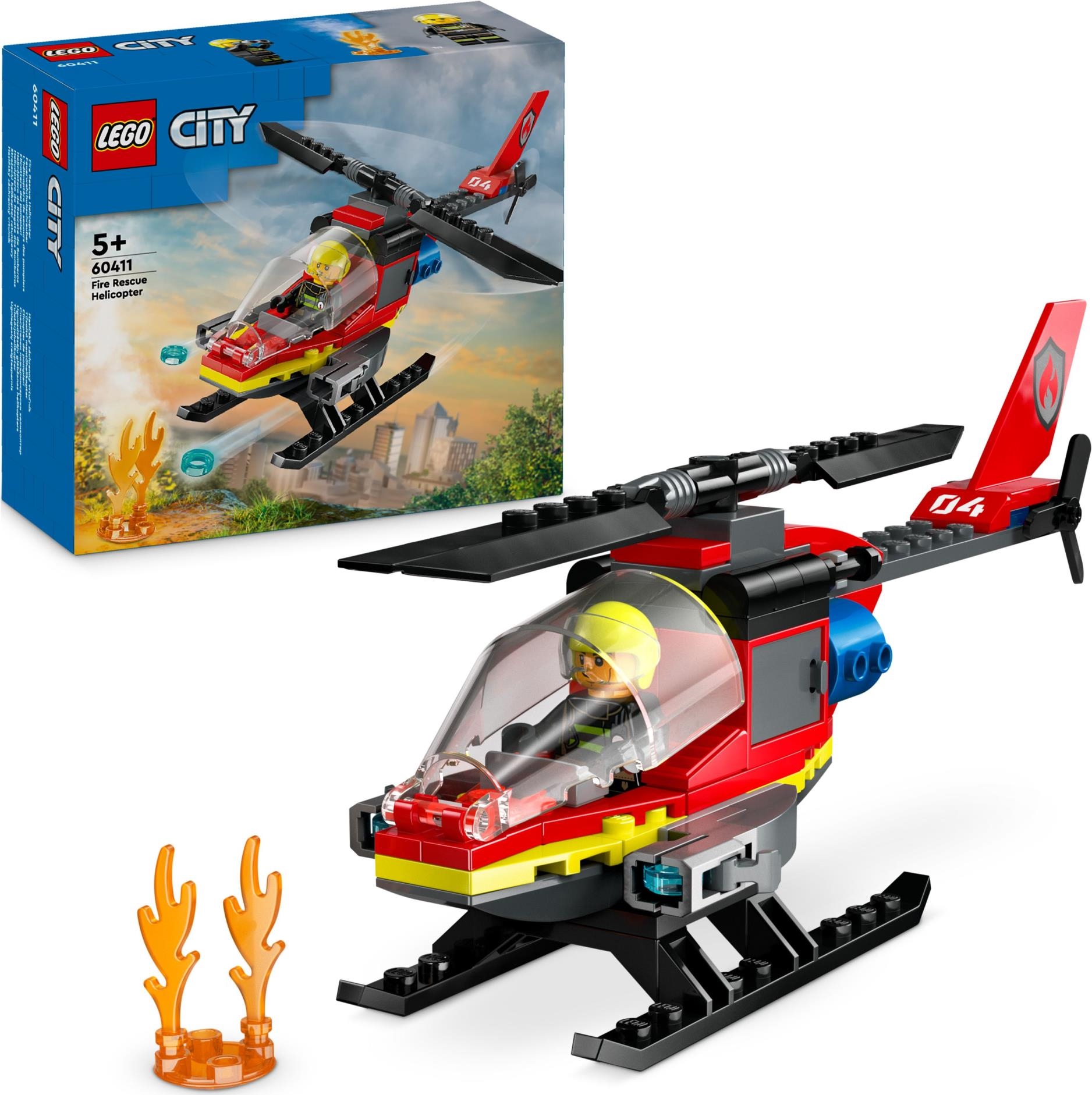 Lego: 60411 - City Fire - Elicottero Dei Pompieri