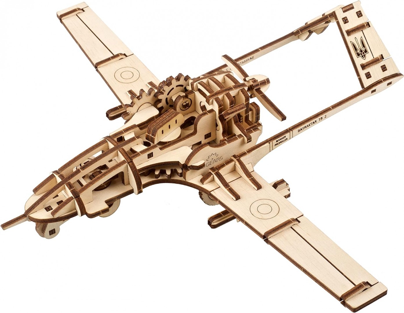  UGEARS Drone da Combattimento Bayraktar TB2